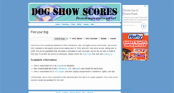 Desktop Screenshot of dogshowscores.com